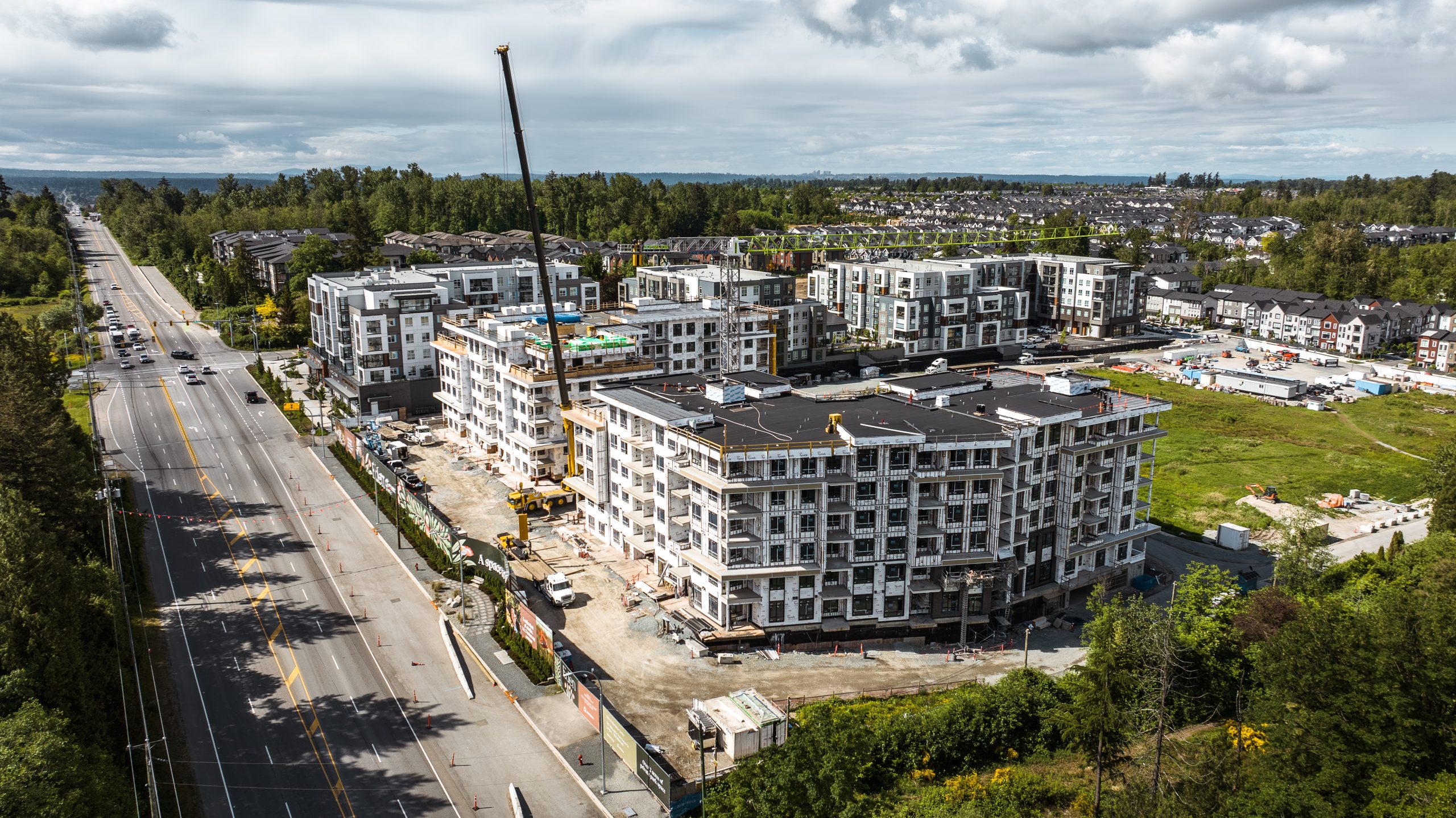 Solana low rise multi family condo building structural framework progress spring 2026 update