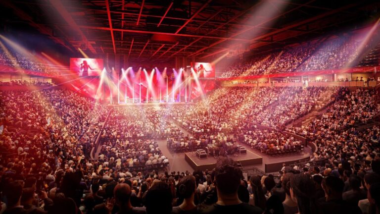 Concept rendering of a concert inside the planned 10,000-seat Surrey City Centre Arena